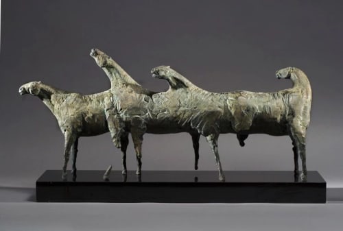 4 Horses - Column | Public Sculptures by Immi | National Museum of Women in the Arts in Washington
