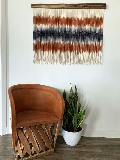 The Plateau At Dusk Macrame Wall Hanging / Fiber Art | Tapestry in Wall Hangings by Jay Durán @ J. Durán Art + Home | Dallas in Dallas