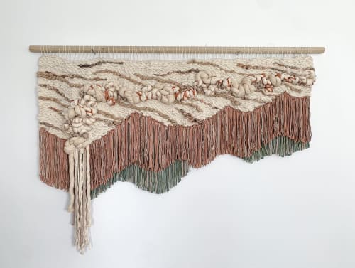 Handwoven Wall Hanging "Content" | Macrame Wall Hanging in Wall Hangings by Rebecca Whitaker Art | Poppy Collective in Las Vegas
