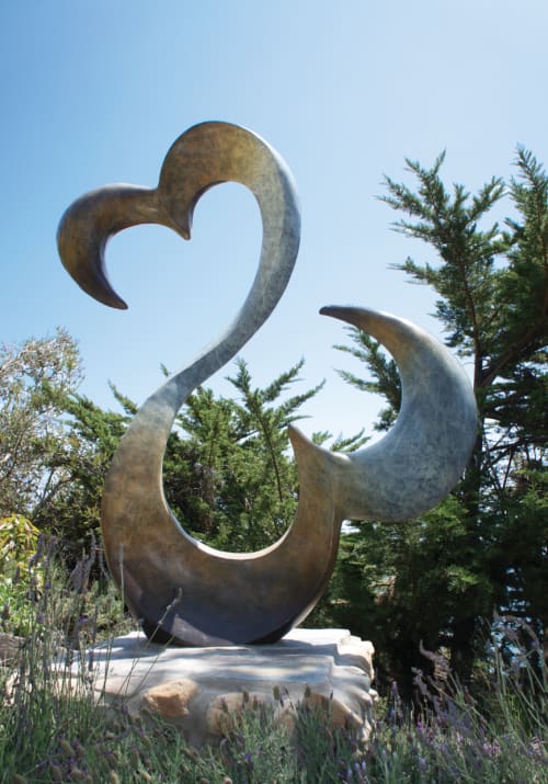 "Open Heart Icon" Monumental Fine Art Bronze Sculpture | Public Sculptures by Jane Seymour Art
