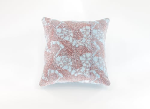 Antique Japanese Boro Indigo Natural Dye Bird Pillow | Pillows by Peace & Thread