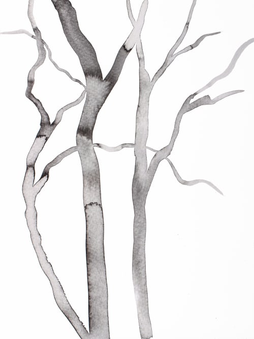 Barren No. 16 : Original Watercolor Painting | Drawings by Elizabeth Becker