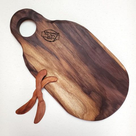Charcuterie/Cheese Board & Soft Cheese Spreader Gift Set | Serving Board in Serveware by Wild Cherry Spoon Co.
