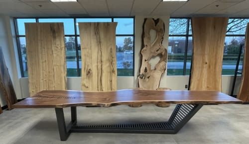 Live Edge Black Walnut Dining Table 398 | Tables by KC Custom Hardwoods