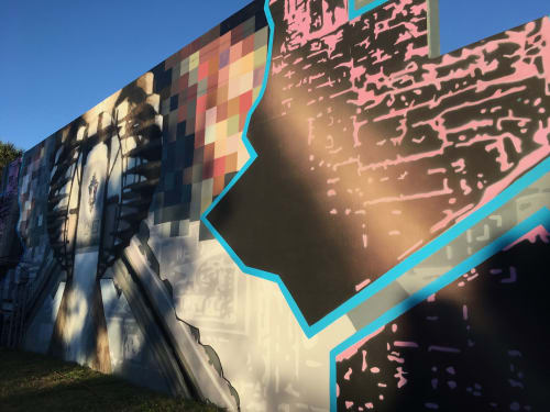 In and out | Street Murals by Michael Parker | Rowlett Park in Tampa