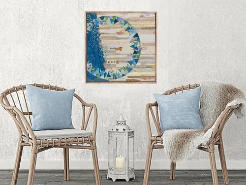 The Calm and the Storm | Mixed Media by Kathy Ferguson Art