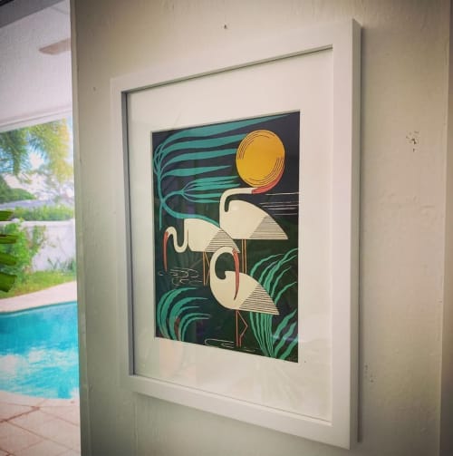 Ibis & Hurricane Print | Art & Wall Decor by Mike Willcox