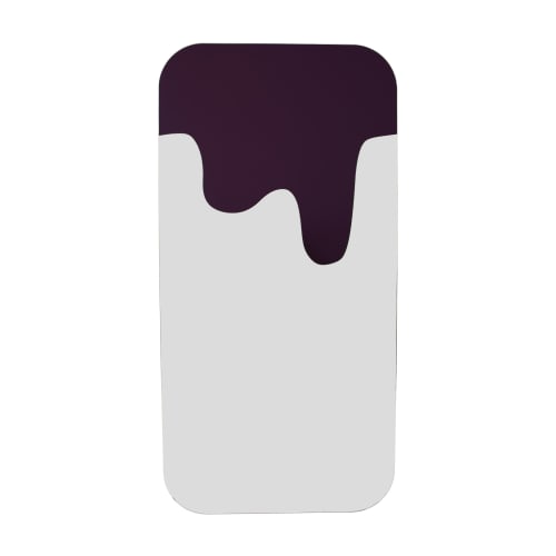 Melted Purple Mirror | Wall Sculpture in Wall Hangings by STUDIO MONSOLEIL