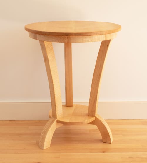 highly figured curly maple low side tables | Cocktail Table in Tables by Simon Metz Woodworking