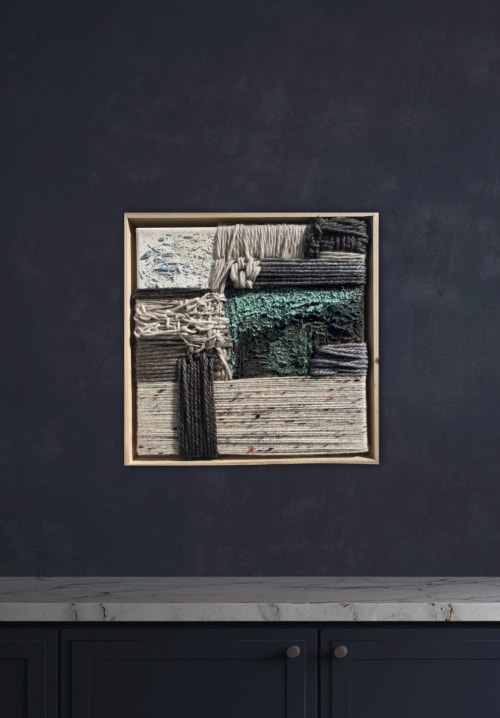 "the end is the beginning" (sold) | Mixed Media in Paintings by VISCERAL HOME STUDIO