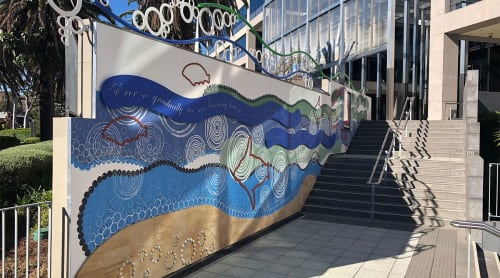 See the Whale, Sea the Dream | Murals by Blak Douglas | Australia Post - Melbourne Bourke Street in Melbourne