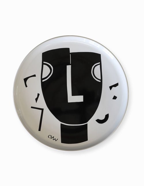 The Mask Series Plates by Clementina Ceramics at Clementina Ceramics