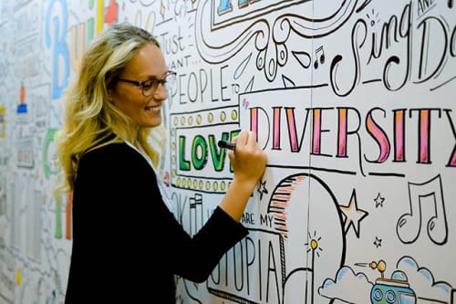 Built For This Interactive Mural | Art Curation by EyeRoll Creative