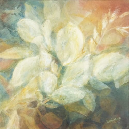 "Whispers of Nature 3" - Abstract Floral Art | Paintings by Lynette Melnyk