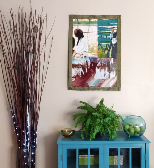 Exploration - textile painting | Paintings by Melissa Patel