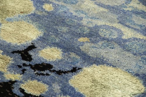 Rug & Kilim’s Gift-Size Abstract Rug in Blue with Geometric | Rugs by Rug and Kilim