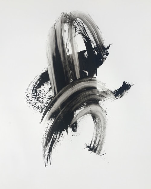 Left Hand Yellow | Oil And Acrylic Painting in Paintings by Misty Hughes
