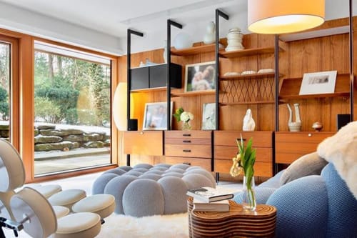 Midcentury Modern Master Bedroom | Interior Design by Exactly.