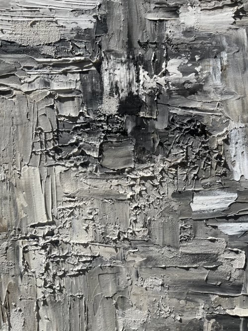 "moonscape" (sold) | Oil And Acrylic Painting in Paintings by VISCERAL HOME STUDIO