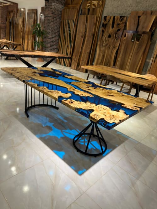 Epoxy dining table, Kitchen dining table | Tables by Gül Natural Furniture