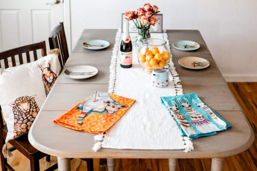 Llama and Cow Tea Towels | Tableware by GreenBox Art + Culture