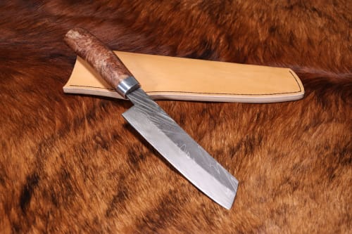 Forged culinary Damascus Steel Knife by Costantini Design | Utensils by Costantini Design