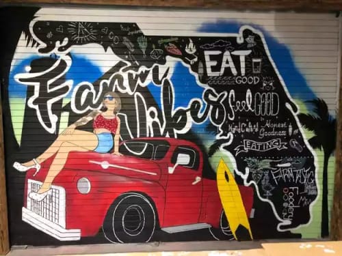 Hangry Kitchen mural | Murals by Stefan Smith (Semzart) | Hangry Kitchen in Palm Beach Gardens