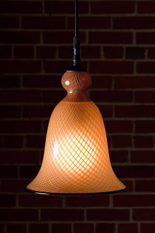 Reticello Pendant bell shape | Pendants by Pieper Glass