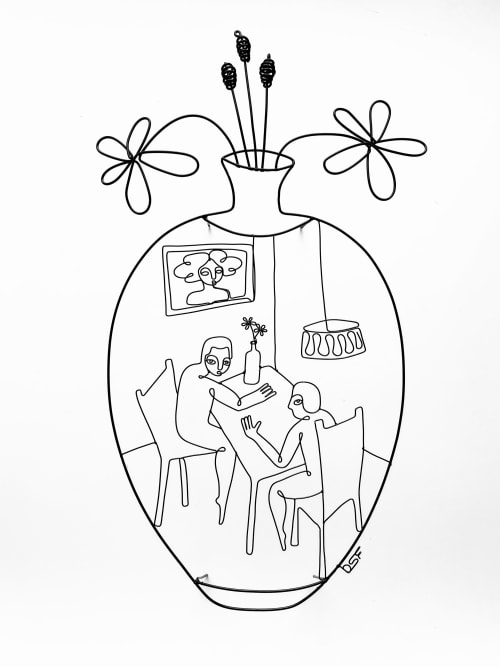 Ode to a Grecian Urn 15 (Politics) | Sculptures by Wired Sculpture Studios