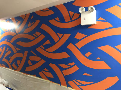 MOYA  pattern | Murals by MOYA | NY Moore Hostel in Brooklyn
