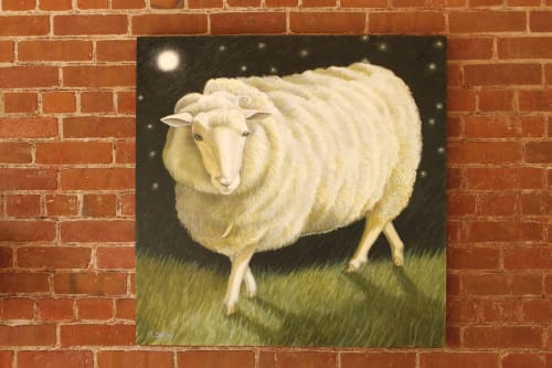 Marin the Sheep by Lora Shelley | Paintings by Lora Shelley