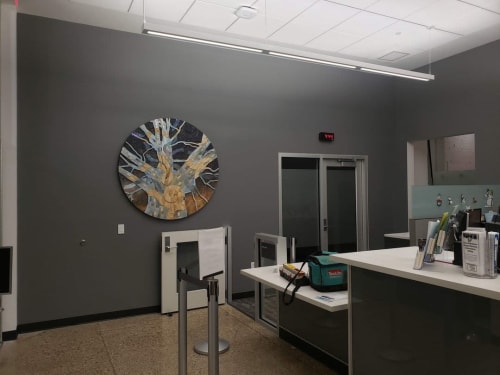 The View from Above | Sculptures by Aaron Laux Design | WisDOT Hill Farms Transportation Building in Madison