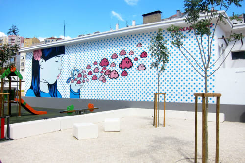 A BREATH OF FRESH AIR | Murals by Myneandyours | Mercado do Forno do Tijolo in Lisboa