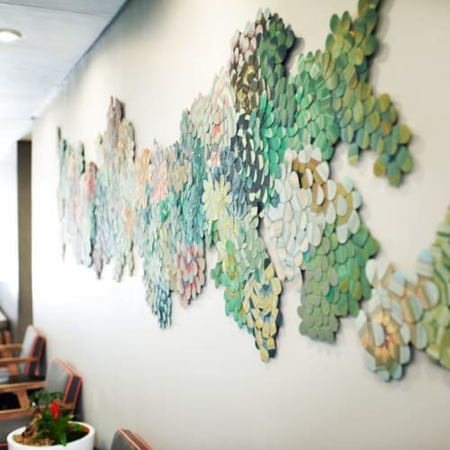 Collage art installation | Wall Sculpture in Wall Hangings by Lyndi Sales | Life Vincent Pallotti Hospital in Cape Town