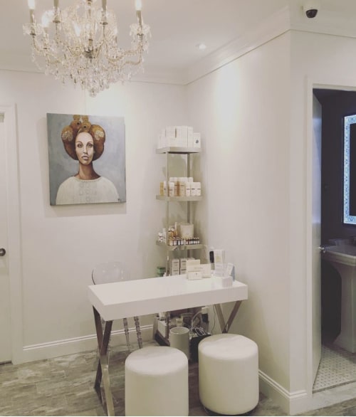 New Hairdo | Oil And Acrylic Painting in Paintings by Olga Furman