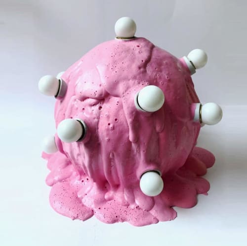 Pink Foamy | Lamps by Joseph Algieri | Fredericks and Mae in Brooklyn