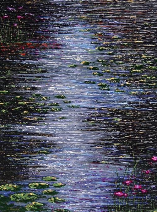 The Pond VI | Oil And Acrylic Painting in Paintings by DANIELA PASQUALINI