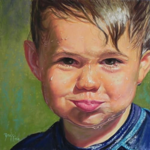 Portrait of Elliott | Paintings by Daggi Wallace | Dallas in Dallas