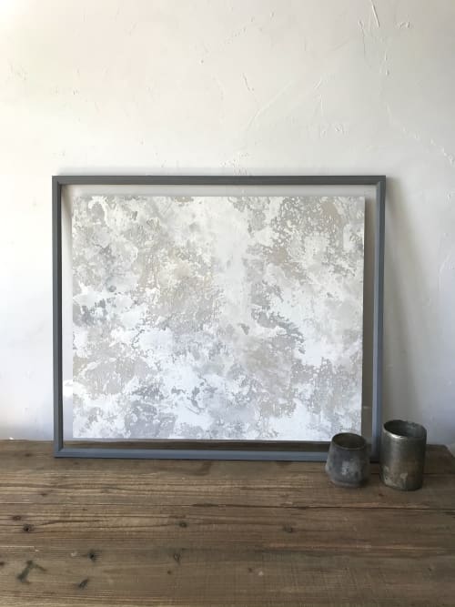 Grey Stone Abstract No.3 | Paintings by Vacarda Design