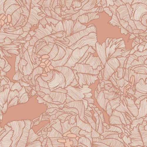 Tulip Curl Textile | Linens & Bedding by Patricia Braune