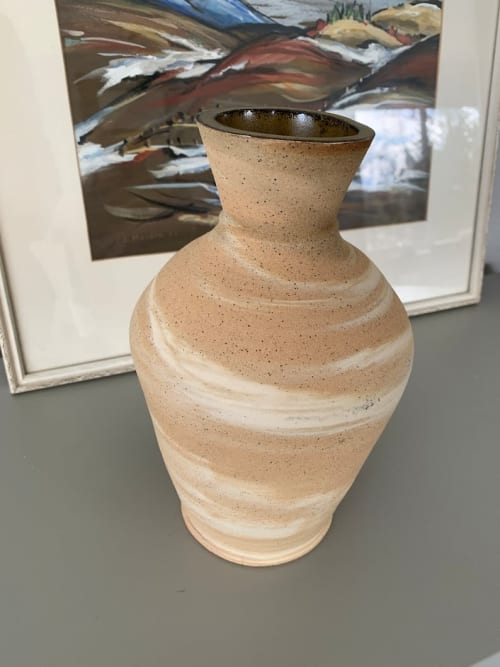 Marbled Ceramic Vessel | Vases & Vessels by Falkin Pottery