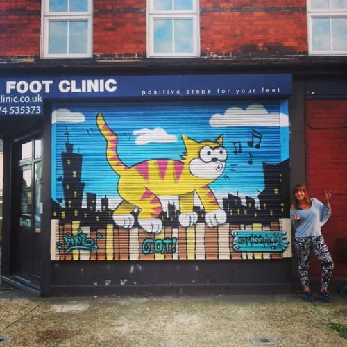 Mr Alley Cat | Street Murals by Pixie London | The Foot Clinic in Gravesend