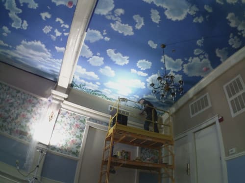Ceiling Sky Murals | Murals by Michael J Mayosky | Black Hawk Senior Residence in Fort Atkinson