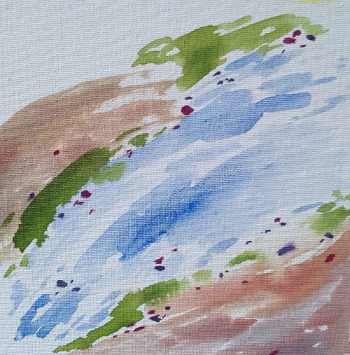 Sea 3 | Watercolor Painting in Paintings by Cumin Studio