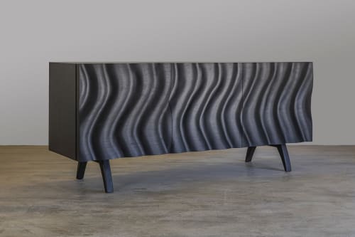 Wave Faced Credenza | Furniture by Graeber Design
