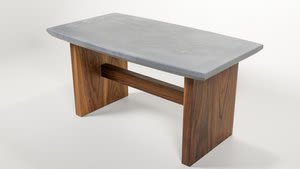 Concrete and Wood Coffee Table | Tables by Wood and Stone Designs