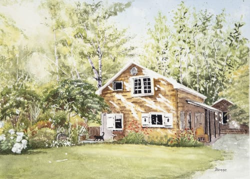 Matin au Chalet | Paintings by Maurice Dionne FINEART