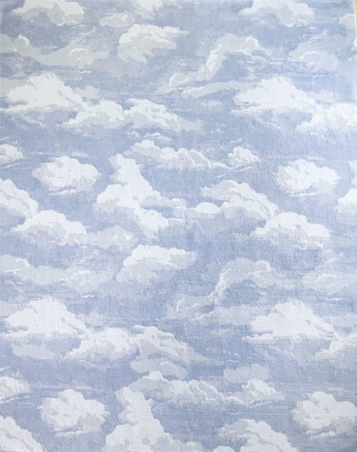Cumulus Cloud Tibetan Hand-Knotted Wool Area Rug | Rugs by Kevin Francis Design