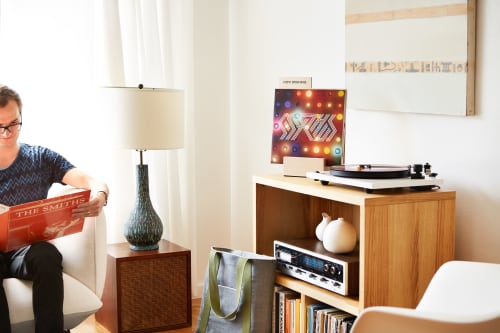 Now Spinning LP Block, Stencil | Furniture by Koeppel Design