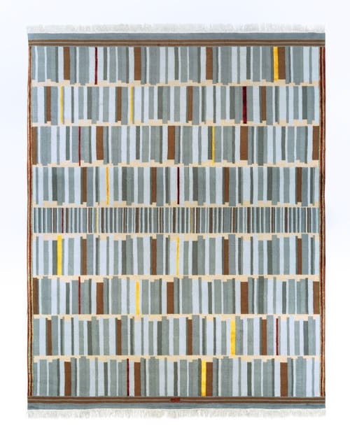 Bernardo Gomez-Pimienta - Hueyzacatlan - for Weaving Design Stories | Area Rug in Rugs by Odabashian (official) | Queretaro Regional Museum - INAH in Santiago de Querétaro